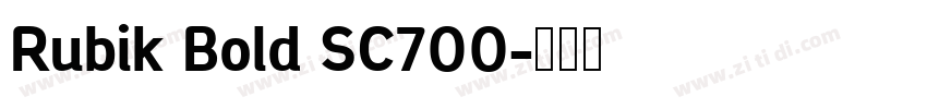 Rubik Bold SC700字体转换